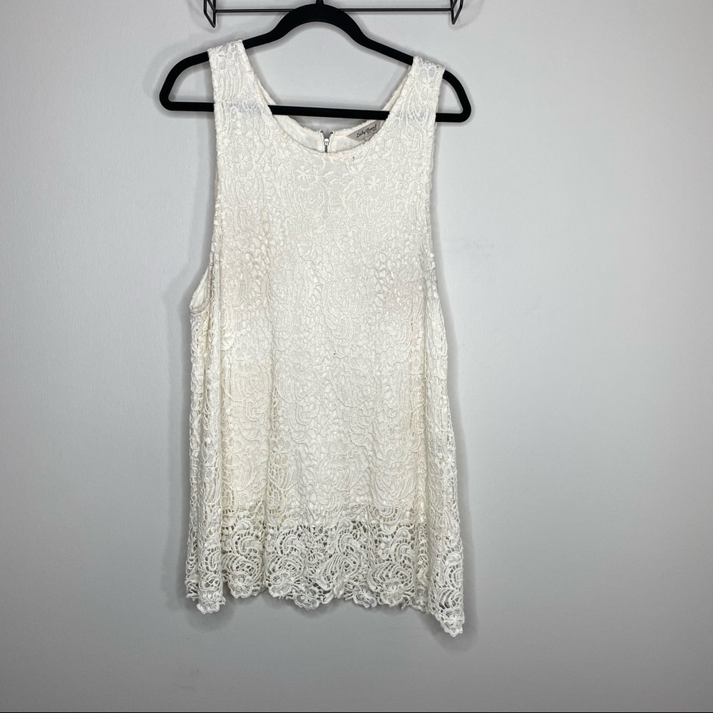 Lucky Brand White Lace Mini Dress